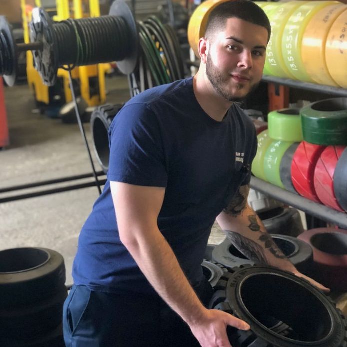 Man working in Service Garage